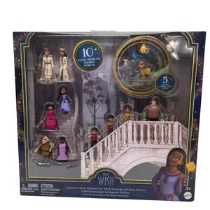 NEW Disney Wish‎ Kingdom of Rosas Character Set 10 Dolls 5 Mini Figures Gift Toy